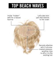 Top Beach Waves Top Piece by Hairdo