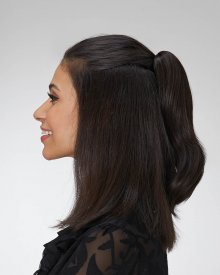 Mid-Length Waved Clip Pony