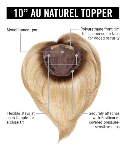 10" Au Naturel Topper by Hairdo