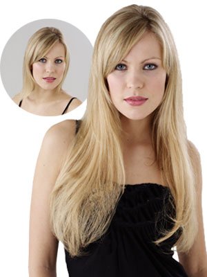 10 Piece 19 inch Human Hair Clip In Extensions by Hot Hair